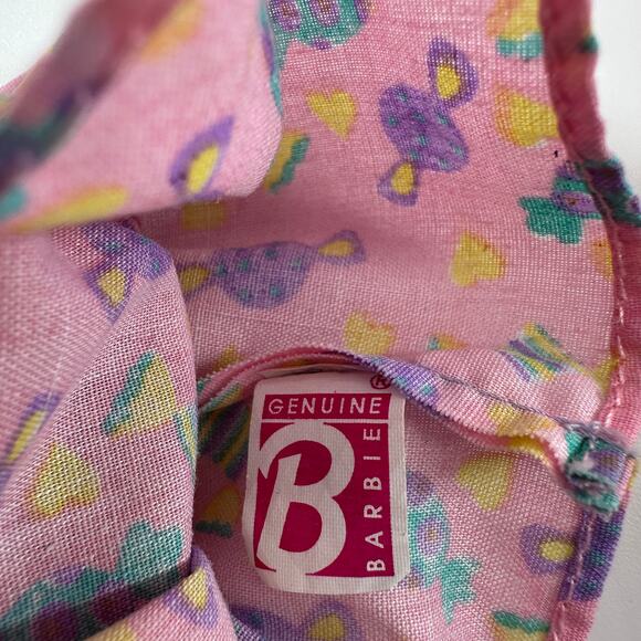 1999 Mattel Barbie Doll Blonde Pink Streaks Genuine Barbie Candy Print Dress - Picture 3 of 10